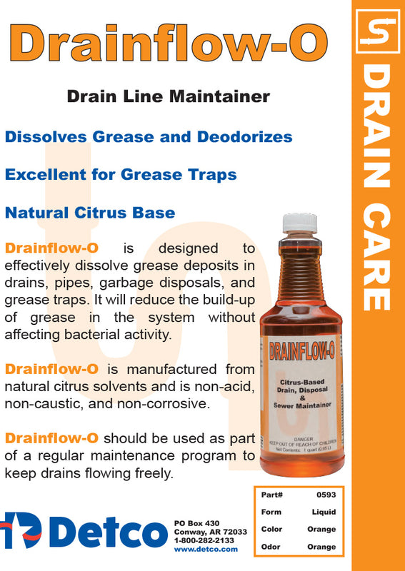 DETCO Drainflow-O - Drain Line Maintainer
