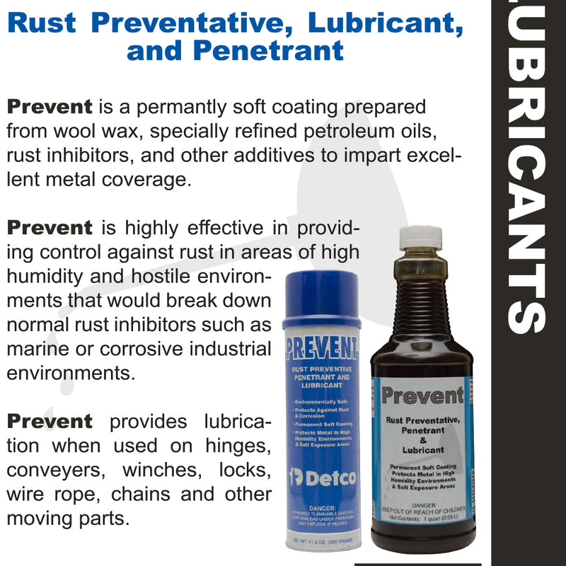 DETCO Prevent - Rust Preventative, Lubricant, & Penetrant